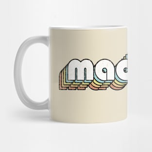 Madonna - Retro Rainbow Letters Mug